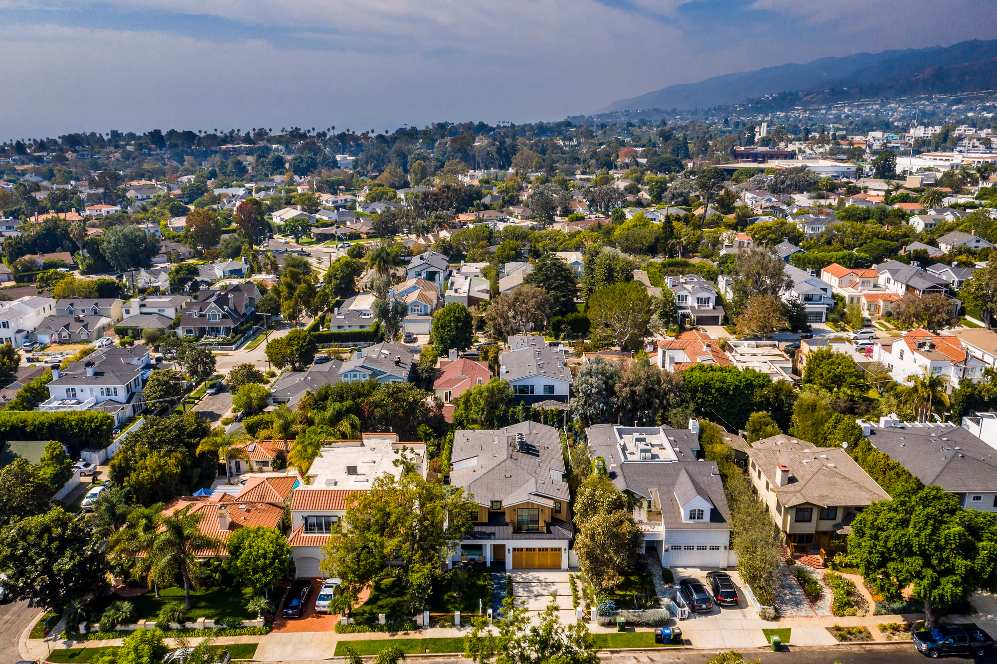 Palisades neighborhood aerial