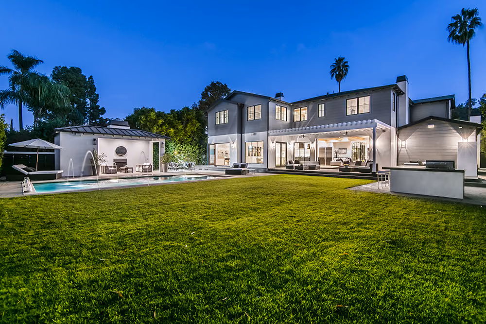 Encino Architectural Estate - a custom home built by Camelot Construction Company